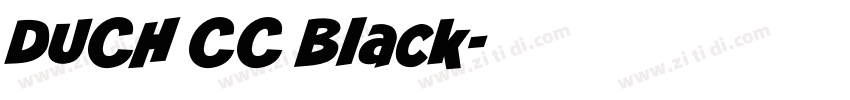 DUCH CC Black字体转换